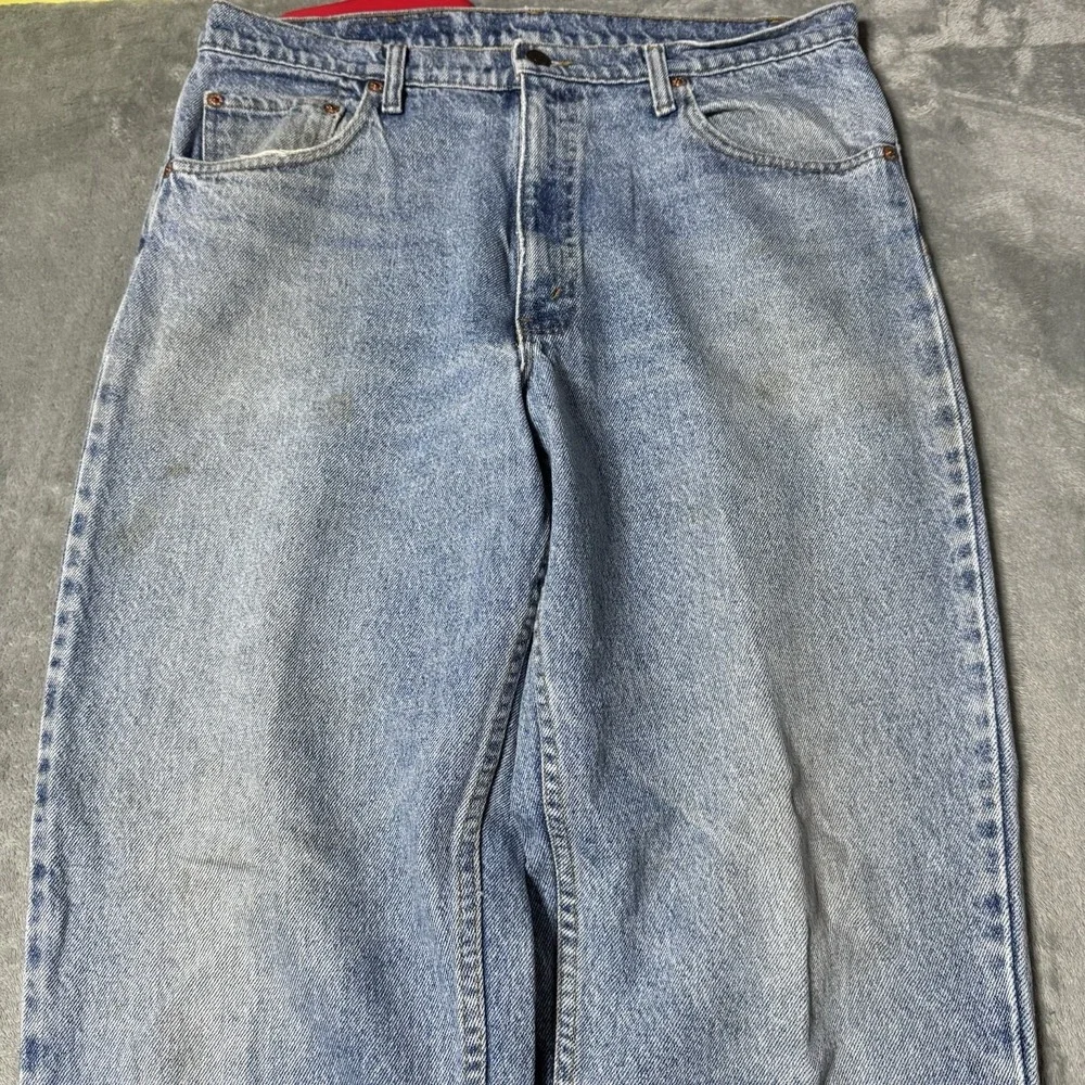 Vintage 90s Levi's 550 Relaxed Fit‎ Jeans, Light Mud Wash Denim 36x30 (33x29.5)